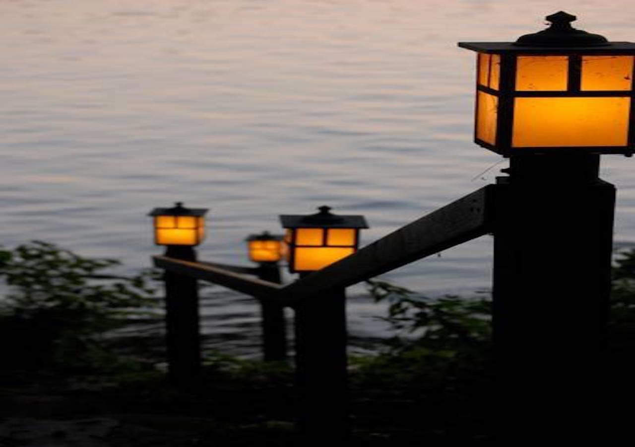 The Elms Waterfront Cottages Lake Luzerne Eksteriør billede